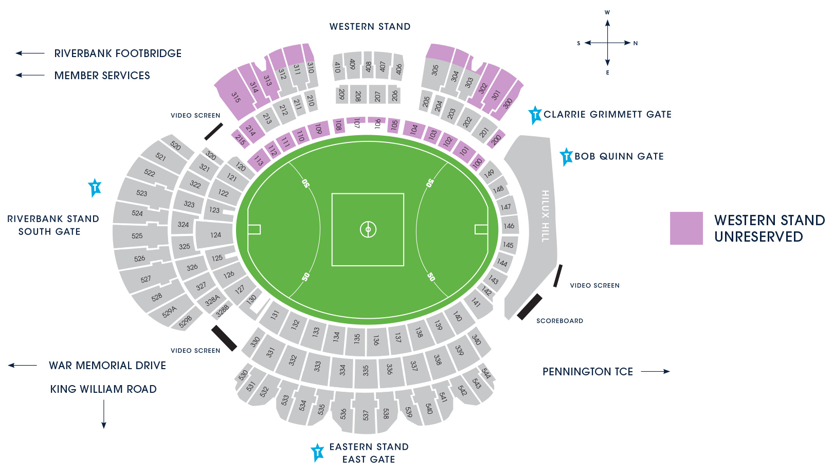 MEMB1003 Adelaide Oval Membership Map 2025 09